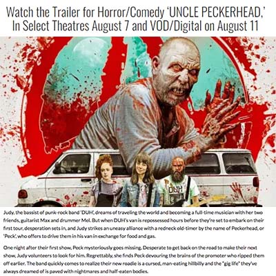 Watch the Trailer for Horror/Comedy ‘UNCLE PECKERHEAD,’ In Select Theatres August 7 and VOD/Digital on August 11